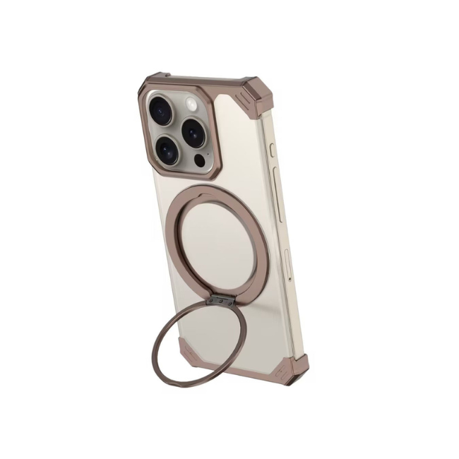 Sleek Frameless Magnetic Metal iPhone Case – Grey (Joker) - Image 4