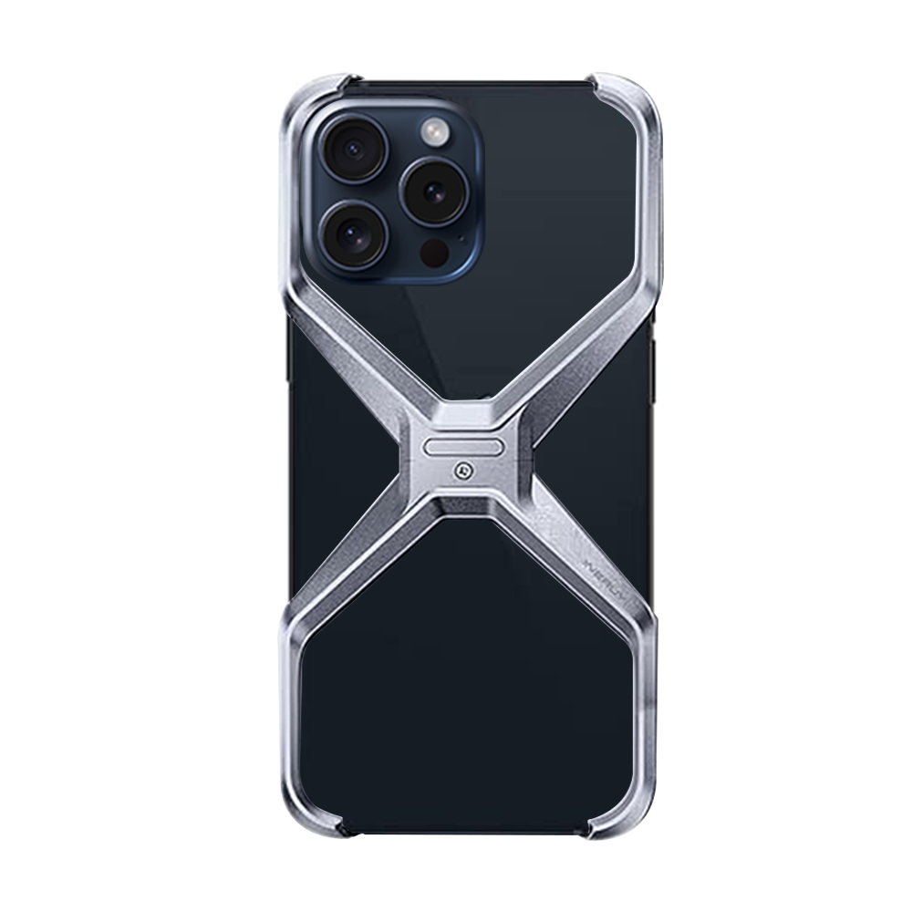 Case and Cover iPhone 16 Silver Back View Bingo Aqvica in India