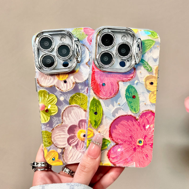 Trendy Floral Fashion Design Pink iPhone Case – Juliet - Image 8