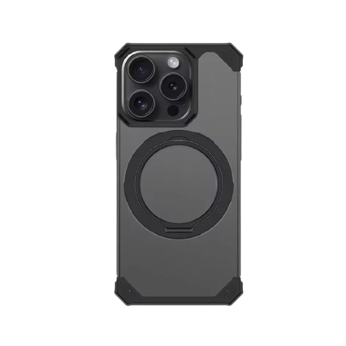 Sleek Frameless Magnetic Metal iPhone Case – Grey (Joker) - Image 2