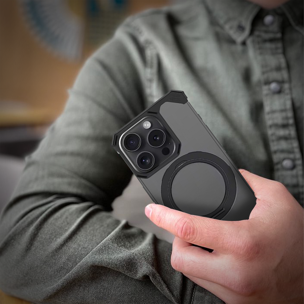 Sleek Frameless Magnetic Metal iPhone Case – Grey (Joker) - Image 3