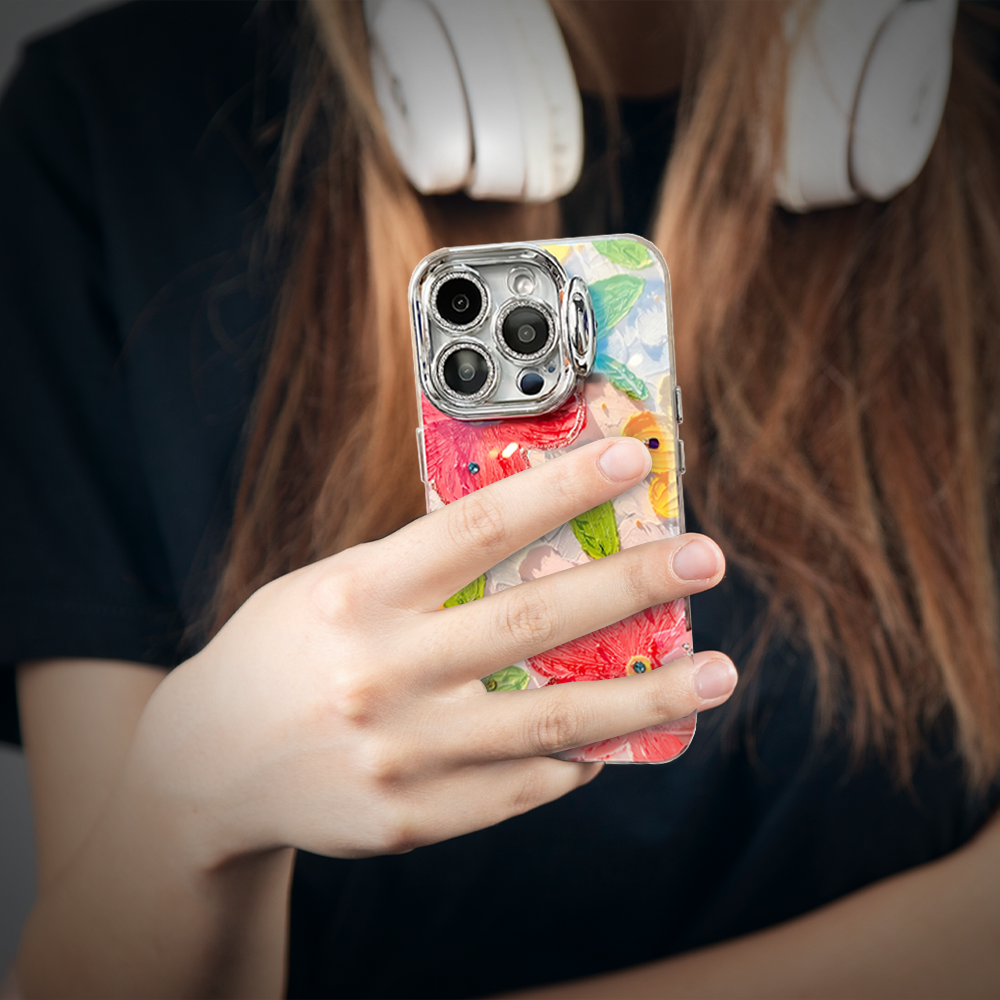 Trendy Floral Fashion Design Pink iPhone Case – Juliet - Image 10