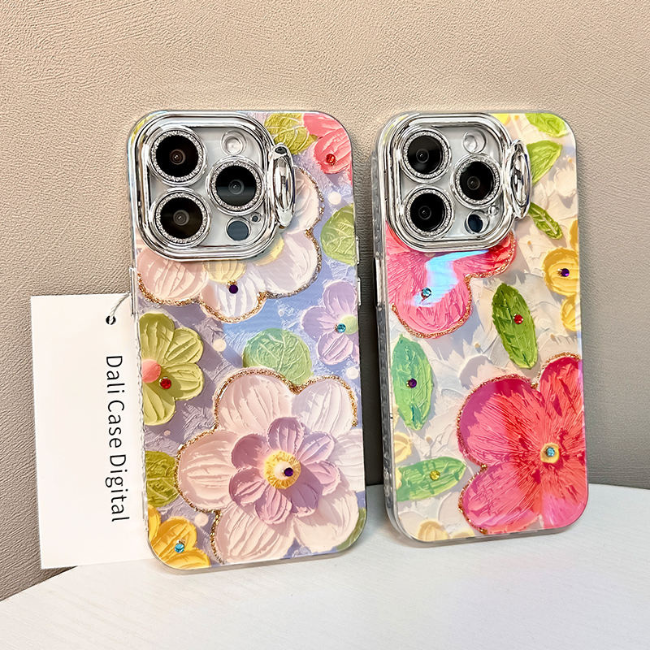 Trendy Floral Fashion Design Pink iPhone Case – Juliet - Image 3