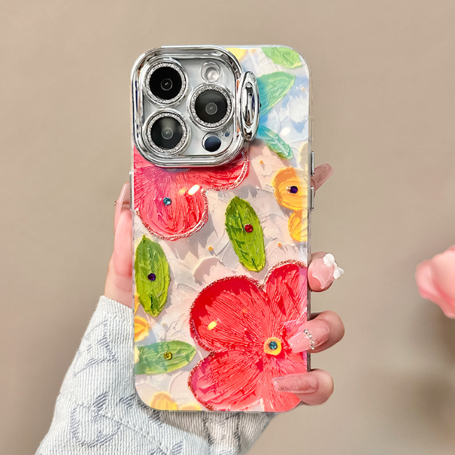 Trendy Floral Fashion Design Pink iPhone Case – Juliet - Image 4