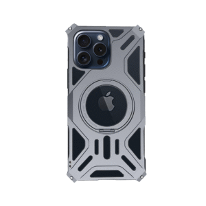 Sleek Frameless Armor Stand Silver iPhone Case – Dragon