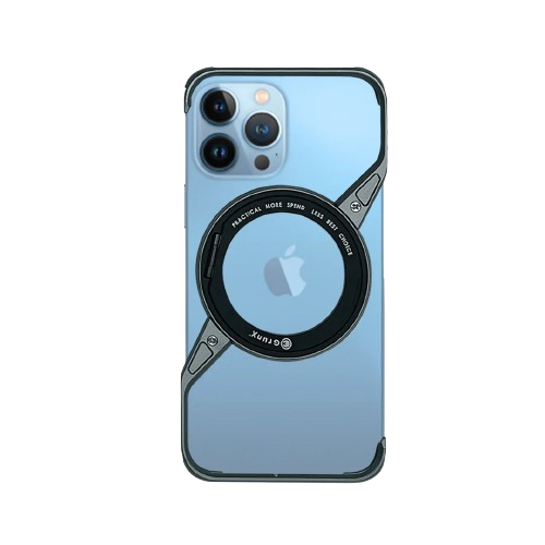 Rotating Magnetic Grip Aluminum iPhone Case – Shockproof Metal Cover - Nexis - Image 2