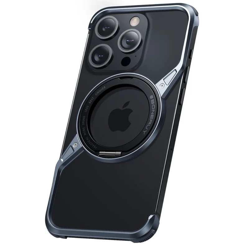 Rotating Magnetic Grip Aluminum iPhone Case – Shockproof Metal Cover - Nexis - Image 7
