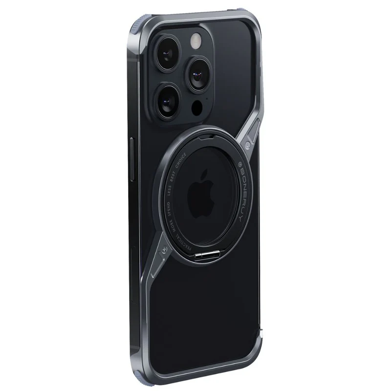 Rotating Magnetic Grip Aluminum iPhone Case – Shockproof Metal Cover - Nexis - Image 9