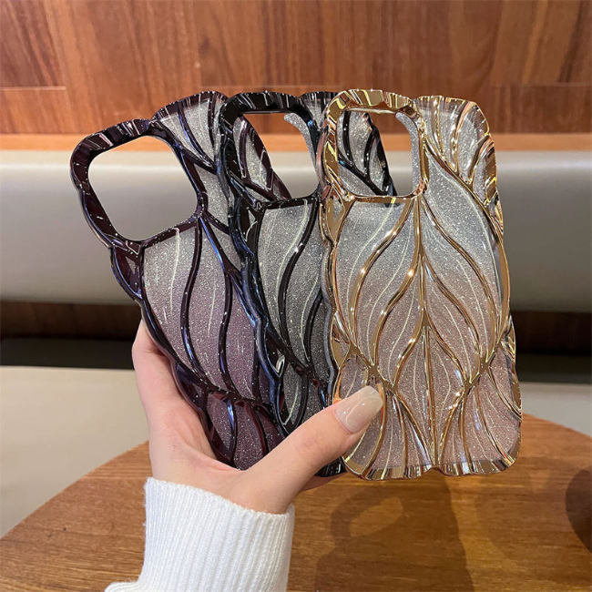 Stylish Pink Glitter iPhone Case with Electroplated Shine – Slim Shockproof Cover (Lucy) - Image 5