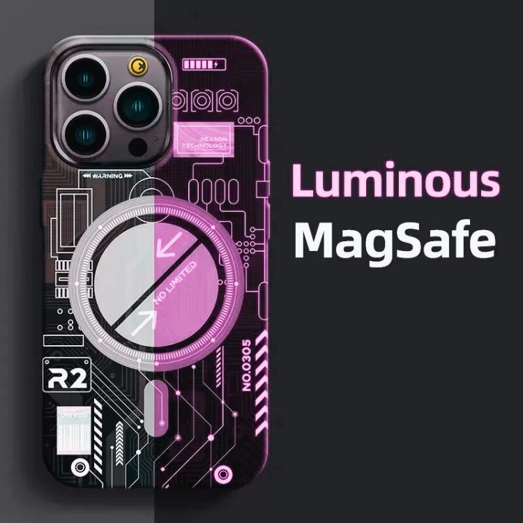 Glow in the Dark MagSafe iPhone Case – Ocean (Fluorescent Luminous Protective Cover) - Image 5