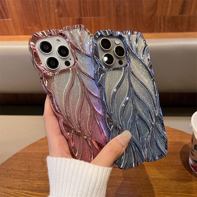 Stylish Pink Glitter iPhone Case with Electroplated Shine – Slim Shockproof Cover (Lucy) - Image 6