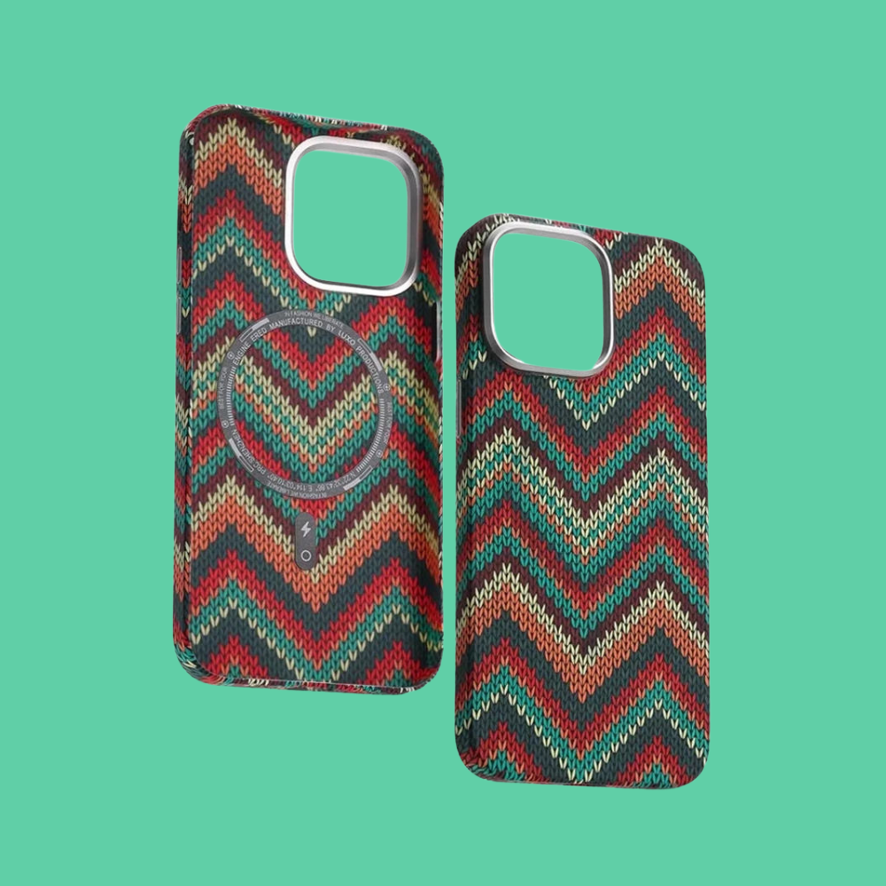 Night Light Magnetic Carbon Fiber iPhone Case – MagSafe Glow Shockproof Cover – Blue – Award - Image 4