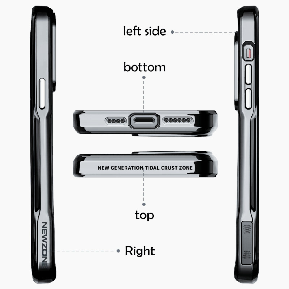 Transparent Acrylic iPhone Case with Electroplated Frame – Scratch Resistant & Shockproof (Cloud Gate) - Image 5