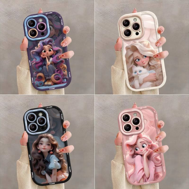 Premium Princess Cartoon iPhone Case – Emma | Cute Shockproof Protective Cover - Image 8