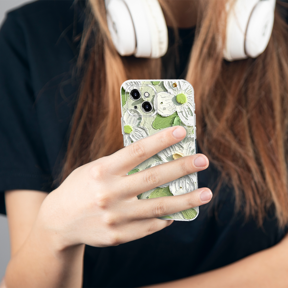 Artistic Oil-Painted Flower Red iPhone Case – Jasmine - Image 8