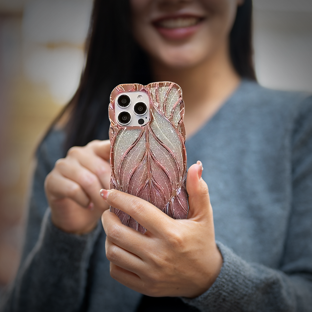 Stylish Pink Glitter iPhone Case with Electroplated Shine – Slim Shockproof Cover (Lucy) - Image 12