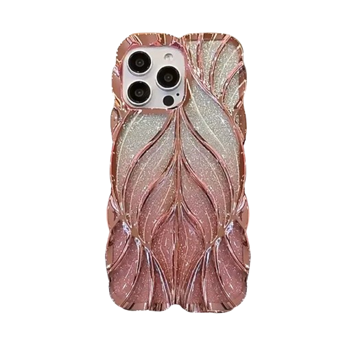 Stylish Pink Glitter iPhone Case with Electroplated Shine – Slim Shockproof Cover (Lucy) - Image 2