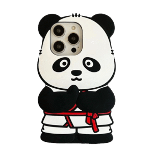 Case and Cover iPhone 15 Black and White Back View Panda Aqvica in India