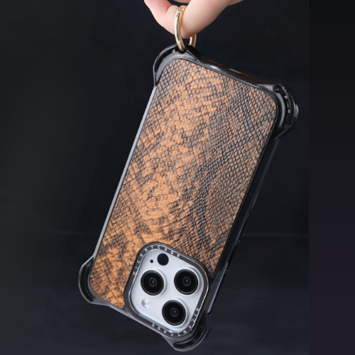 Shockproof Leather iPhone Case with Reinforced Corners & Metal Camera Frame – Tiger - Image 4