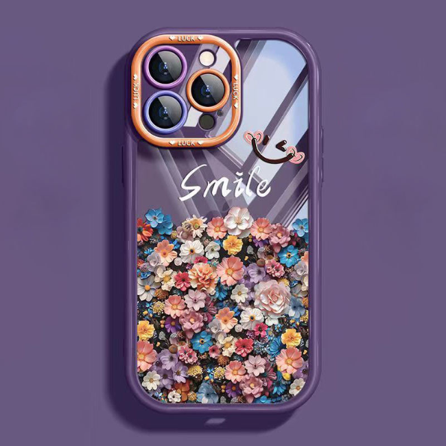 Shockproof Flower Pattern Glitter iPhone Case – Stylish Floral Protective Cover - Image 7