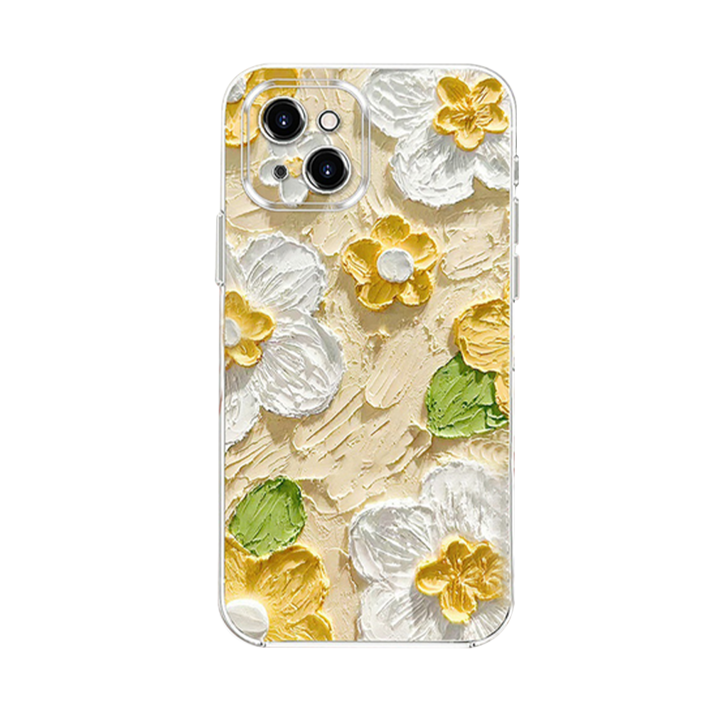 Protective Oil Painting Floral Purple iPhone Case – Tulip