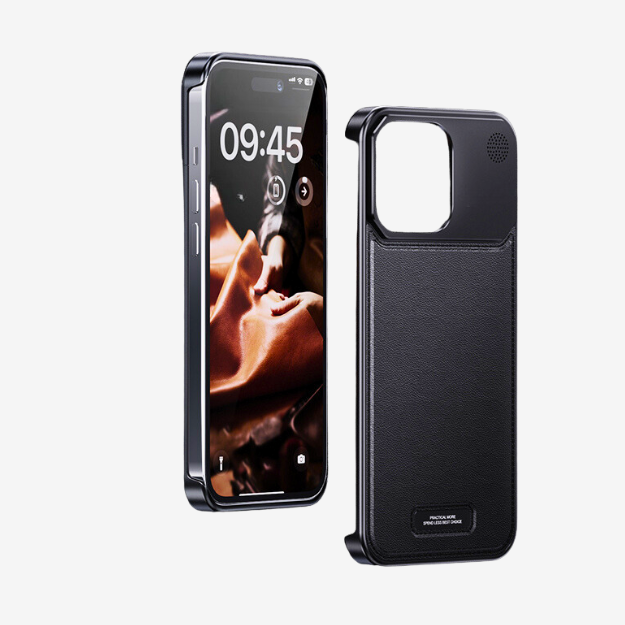 Aluminium iPhone Leather Case - Black - Will Smith - Image 4