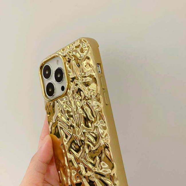 Premium Golden Shine Design Gold iPhone Case – Goldie - Image 2