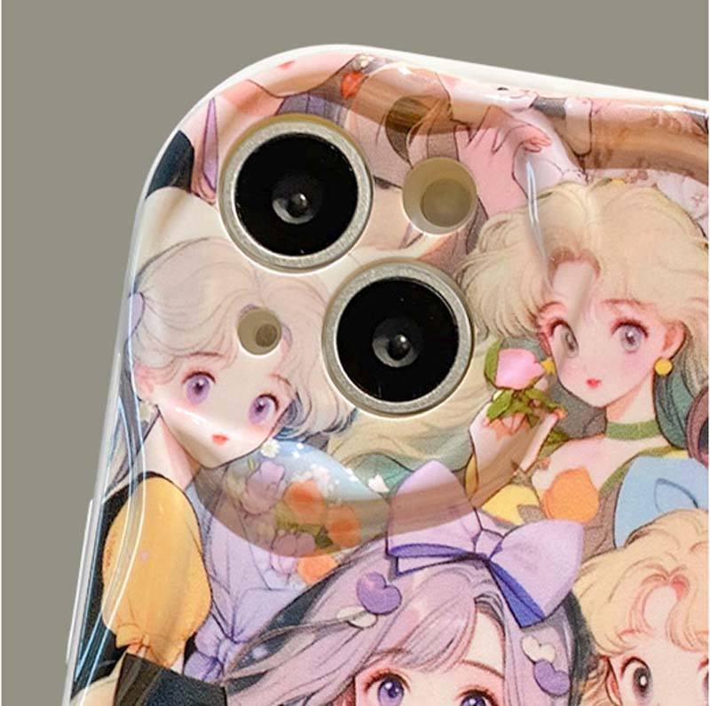 Elegant Women Wave Print White iPhone Case – Alia - Image 7