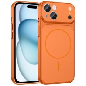 Ronix Case for iPhone 17 – Premium MagSafe Compatible Protective Cover (Orange)